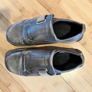 Dr. Martens Brown Leather Hook Loop Strap Hiking Shoes